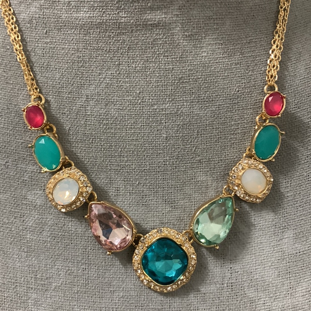Elegant Multicolor Gemstone Necklace